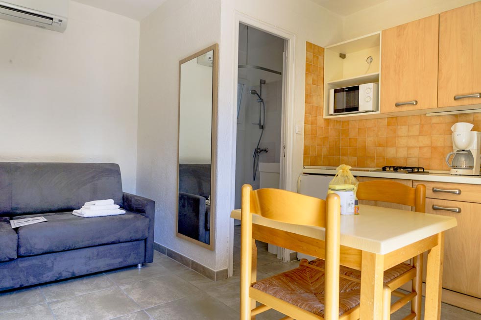 Studio tipo 1 cucina campeggio Corsica