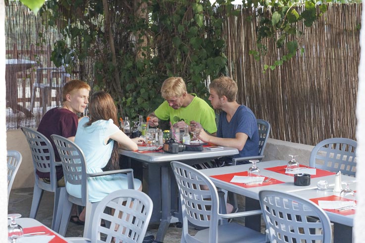 ristorante del campeggio Corsica