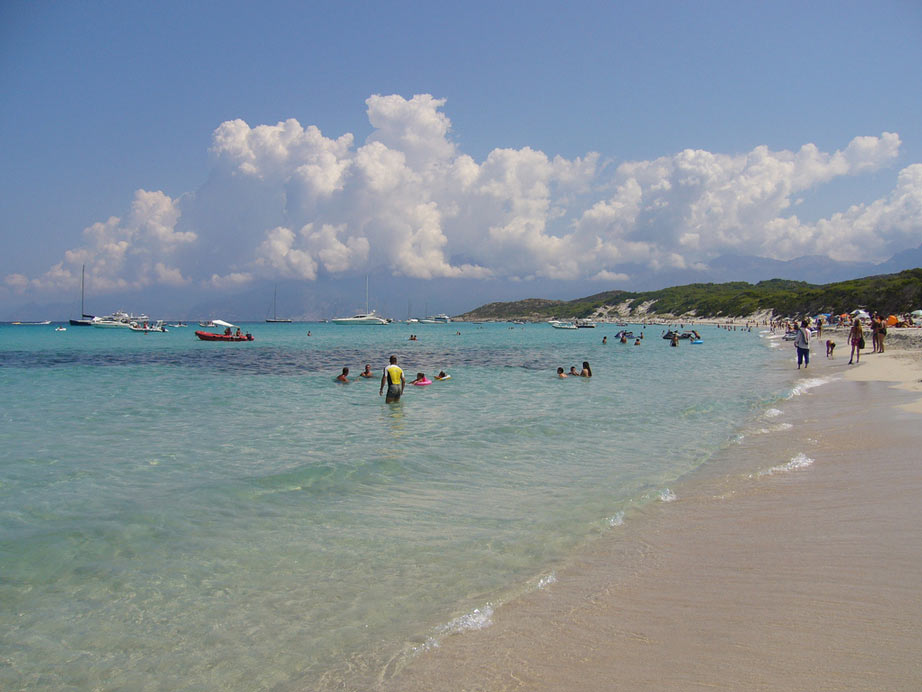 spiaggia Corsica campeggio Ruote